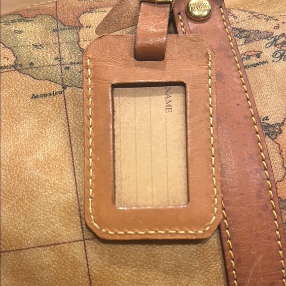 Vintage Alviero Martini Map Print Travel Bag - Picture 9 of 16